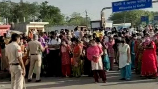 industrial workers clash with Gurugram police, 3 arrested industrial workers clash with Gurugram police, 3 arrested