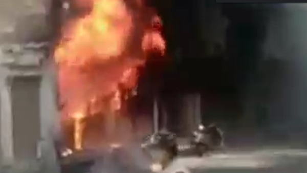 Many killed in fire in three storied building Many killed in fire in three storied building