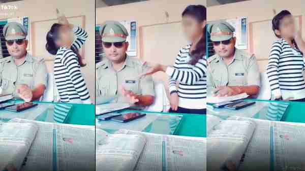 bajrang nagar police chauki incharge line hajir making tiktok video bajrang nagar police chauki incharge line hajir making tiktok video