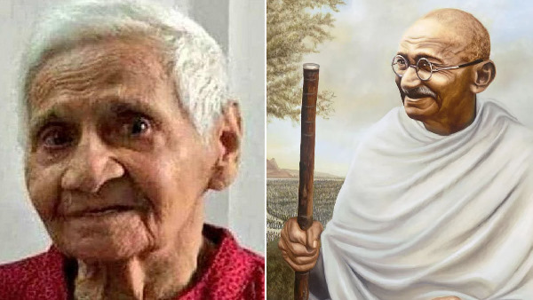 mahatma gandhi familys A old lady Shivalakshmi died at the age of 94 mahatma gandhi familys A old lady Shivalakshmi died at the age of 94