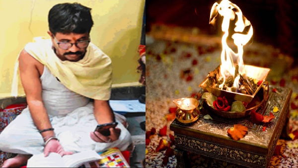 hi-tech Panditji Doing online pooja in lockdown hi-tech Panditji Doing online pooja in lockdown