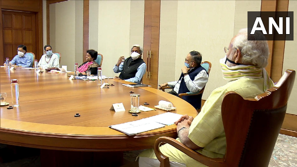 Corona task force meeting chaired by PM Modi regarding development of COVID-19 vaccine Corona task force meeting chaired by PM Modi regarding development of COVID-19 vaccine