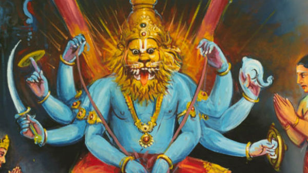 नरसिंह नर + सिंह (मानव-सिंह)