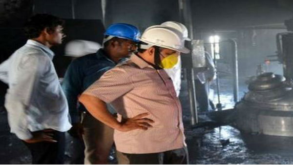 Andhra Pradesh: Two workers died, four hospitalised following leakage of Benzimidazole gas at Sainor Life Sciences Pvt Ltd in Visakhapatnam. Andhra Pradesh: Two workers died, four hospitalised following leakage of Benzimidazole gas at Sainor Life Sciences Pvt Ltd in Visakhapatnam.