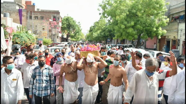 corona Positive man attent Bhanwarlal Sharmas funeral program corona Positive man attent Bhanwarlal Sharmas funeral program