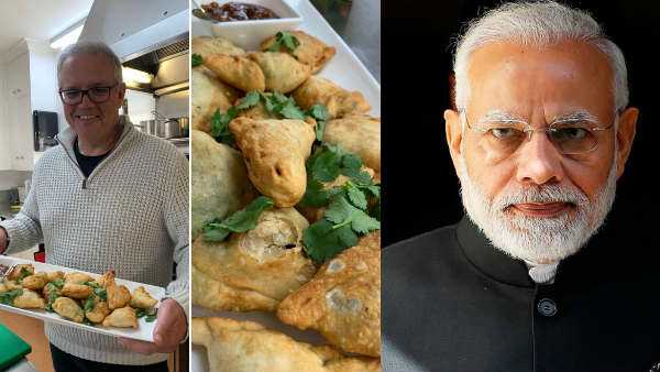 ऑस्ट्रेलिया के PM स्कॉट मॉरिसन ने समोसे के साथ तस्वीर पोस्ट की