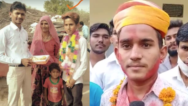 Barmer laborer son prakash secured second position in 12th arts faculty Barmer laborer son prakash secured second position in 12th arts faculty