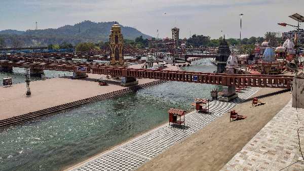 हर की पौड़ी के पास भी कड़ी सुरक्षा