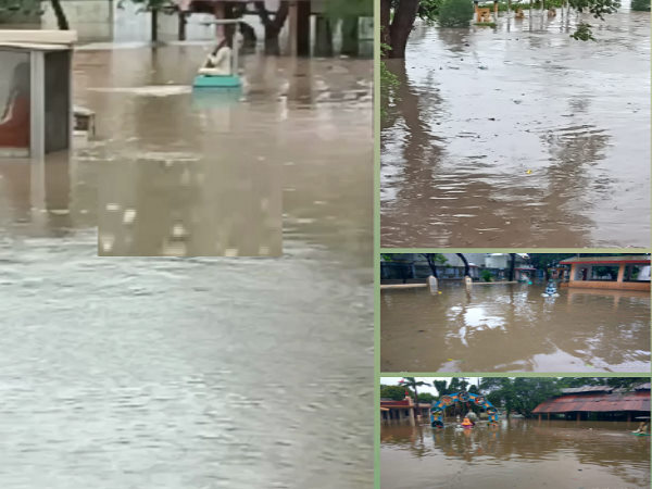 Gujarat rains video: waterlogging due to floods, sticks and statues drowned in crematorium Gujarat rains video: waterlogging due to floods, sticks and statues drowned in crematorium