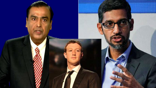 जियो में फेसबुक और गूगल को दिखा ये फायदा