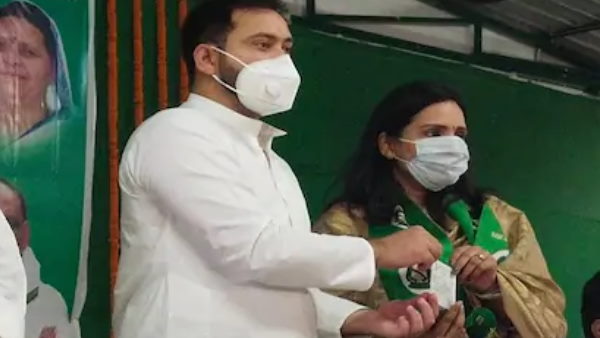 Tej Pratap not happy with entry of Karishma Ray in RJD Tej Pratap not happy with entry of Karishma Ray in RJD