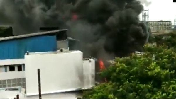 Massive Fire At Chemical Factory In Gujarats Valsad Massive Fire At Chemical Factory In Gujarats Valsad