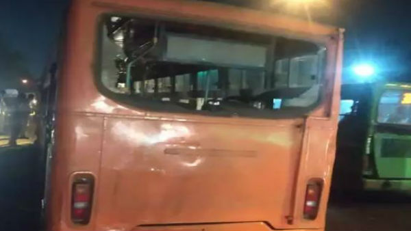 Delhi: 3 people dead and three injured after a bus driver lost its control and hit another vehicle and a street vendors shop across the footpath opposite to Nand Nagari Depot on Main Wazirabad Road Delhi: 3 people dead and three injured after a bus driver lost its control and hit another vehicle and a street vendors shop across the footpath opposite to Nand Nagari Depot on Main Wazirabad Road