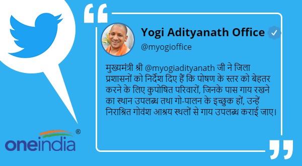 Per Cow Nine hundred rupees per month will be given, CM Yogi Adityanath directed districts administrations Per Cow Nine hundred rupees per month will be given, CM Yogi Adityanath directed districts administrations