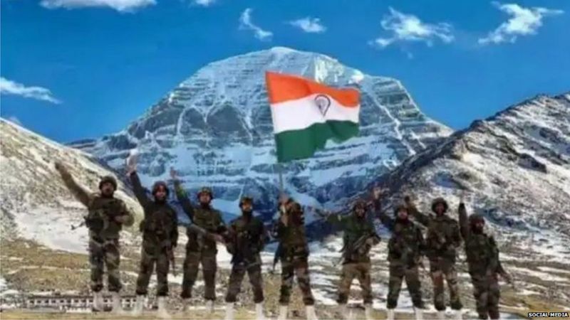 भारत-चीन सीमा पर तनाव: कैलाश पर्वत पर भारतीय सेना के क़ब्ज़े का सच – फ़ैक्ट चेक भारत-चीन सीमा पर तनाव: कैलाश पर्वत पर भारतीय सेना के क़ब्ज़े का सच – फ़ैक्ट चेक