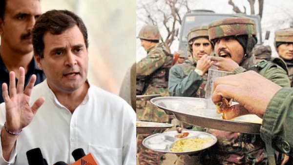 राहुल गांधी ने उठाया जवानों के खाने की क्वालिटी का मुद्दा