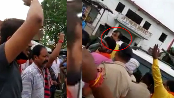 Protest against BJP MLA in his constituency in Darbhanga Protest against BJP MLA in his constituency in Darbhanga