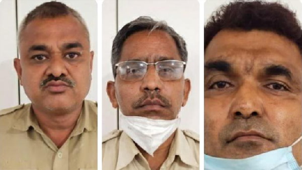 three Corrupt policemen taking Rs 100 bribe from tomato sellers, arrested by ACB three Corrupt policemen taking Rs 100 bribe from tomato sellers, arrested by ACB