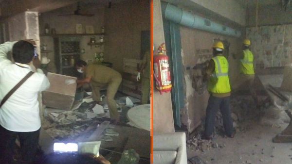 बीएमसी ने ऑफिस पर चलाया बुल्डोजर
