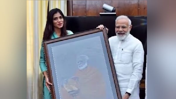 Surats female Painting Artist Sojitra Mittal Adopts 70 Children On PM Modis 70th Birthday Surats female Painting Artist Sojitra Mittal Adopts 70 Children On PM Modis 70th Birthday