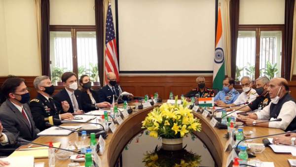 BECA, India America two plus to Meeting, Mike Pompeo, Mark Esper, EAM S Jaishankar, Rajnath Singh, america, india, भारत अमेरिका टू प्लस टू बैठक, अमेरिका, भारत, राजनाथ सिंह मार्क एस्पर BECA, India America two plus to Meeting, Mike Pompeo, Mark Esper, EAM S Jaishankar, Rajnath Singh, america, india, भारत अमेरिका टू प्लस टू बैठक, अमेरिका, भारत, राजनाथ सिंह मार्क एस्पर