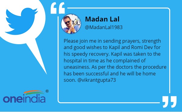 कपिल देव की हुई एंजियोप्लास्टी, लोगों ने कहा-Get Well Soon कपिल देव की हुई एंजियोप्लास्टी, लोगों ने कहा-Get Well Soon