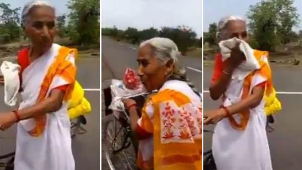 अकेली मां के दर्शन के लिए निकलीं रेखा देवभंकर