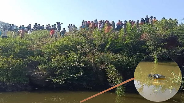 a auto rickshaw falls in deep pond, three child dies a auto rickshaw falls in deep pond, three child dies