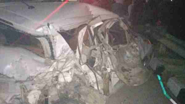 Four people died in a road accident in Bijnor district Four people died in a road accident in Bijnor district