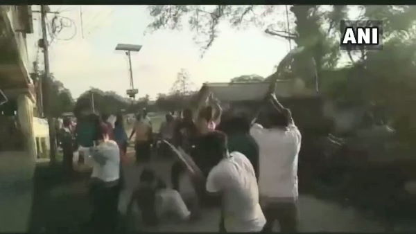 West Bengal BJP workers rally Farm Laws TMC workers West Bengal BJP workers rally Farm Laws TMC workers
