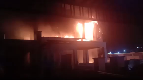 Fire in two-storey house under construction in Jaipur Fire in two-storey house under construction in Jaipur