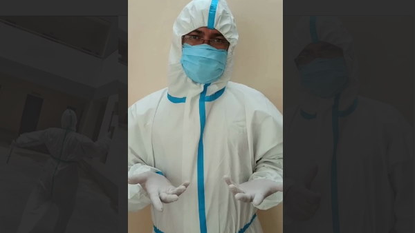 Watch Video: doctor garba with PPE Kit during covid-19 Watch Video: doctor garba with PPE Kit during covid-19