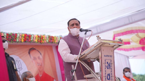 Gujarat, CM Vijay Rupani, Election Rally Gujarat, CM Vijay Rupani, Election Rally