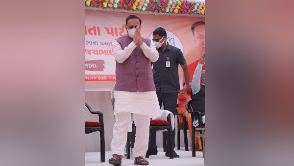 Gujarat, CM Vijay Rupani, Election Rally Gujarat, CM Vijay Rupani, Election Rally