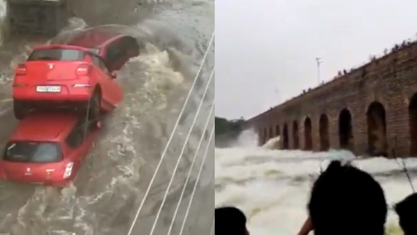 बाढ़ की चपेट में तेलंगाना के कई इलाके