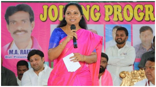 पहले ही राउंड की गिनती में जीतीं कलवकुंतला कविता