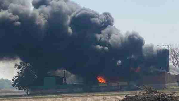A fire has broken out at a chemical factory in Meerut A fire has broken out at a chemical factory in Meerut