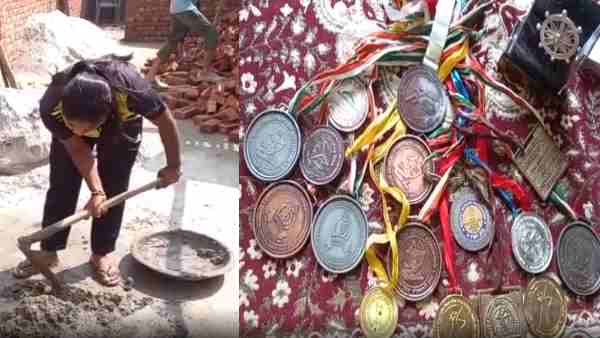 धनुष बाण की जगह फावड़ा आया हाथ में