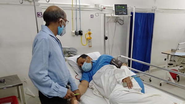 Chhatapur BJP candidate admitted in hospital after heart pain Chhatapur BJP candidate admitted in hospital after heart pain
