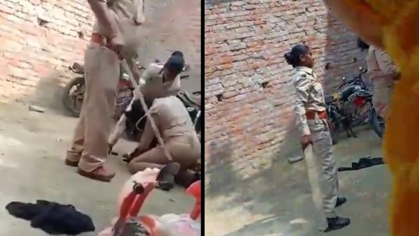 pratapgarh police beats woman video goes viral pratapgarh police beats woman video goes viral