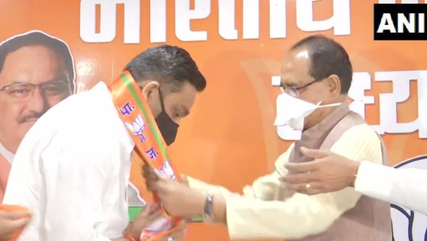 madhya pradesh by elections 2020 Rahul Lodhi joins BJP in presence of Cm Shivraj Singh Chouhan madhya pradesh by elections 2020 Rahul Lodhi joins BJP in presence of Cm Shivraj Singh Chouhan