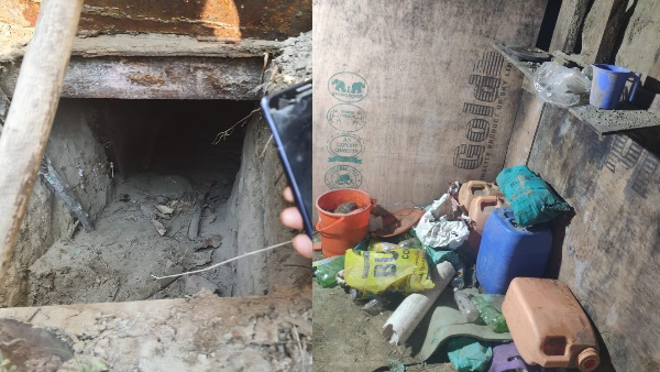 Jammu and Kashmir Lashkars underground hideout busted in Avantipora many deadly weapons found Jammu and Kashmir Lashkars underground hideout busted in Avantipora many deadly weapons found