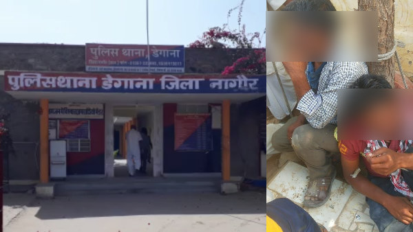 Villagers brutally beaten 2 youths in Degana, Nagaur, video goes viral Villagers brutally beaten 2 youths in Degana, Nagaur, video goes viral