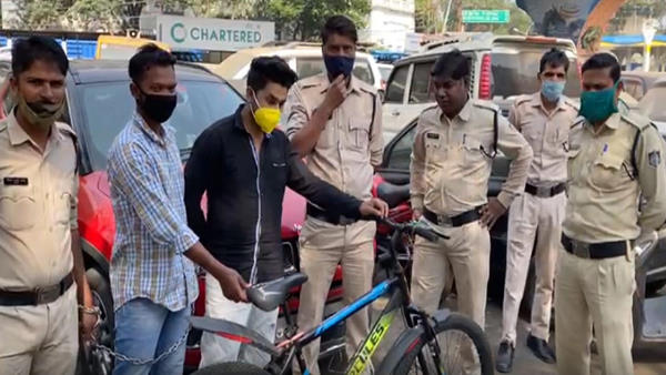 Bhopal: Youth came in 20 lakh cars stealing 9 thousand cycles Bhopal: Youth came in 20 lakh cars stealing 9 thousand cycles
