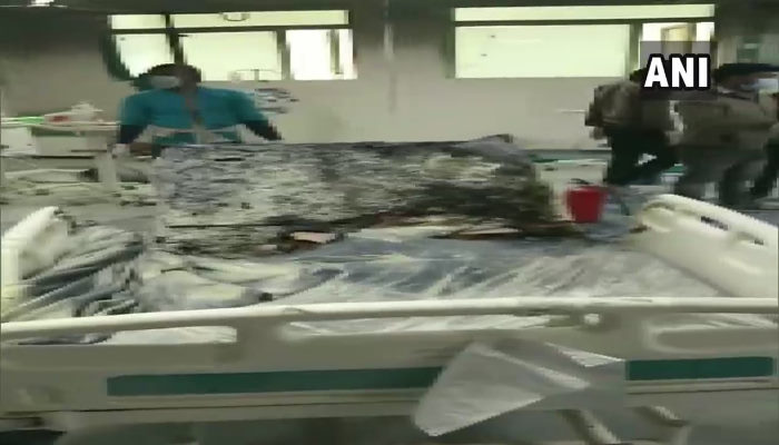 Fire broke out at COVID-19 hospital in Gwalior Madhya Pradesh Fire broke out at COVID-19 hospital in Gwalior Madhya Pradesh