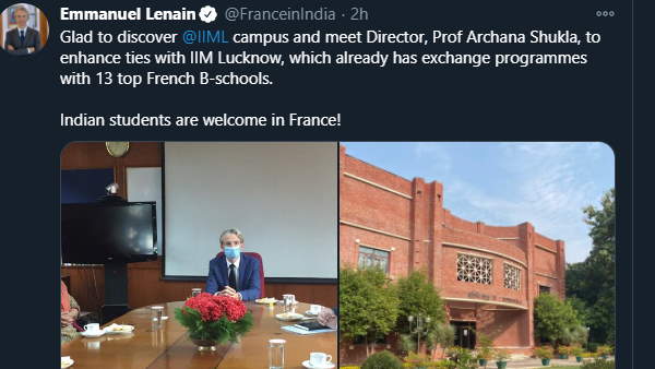 Ambassador of France visiting uttar pradesh met with CM Yogi Ambassador of France visiting uttar pradesh met with CM Yogi