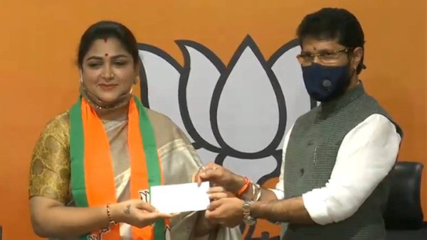 खुश्बू सुंदर अभी हाल में कांग्रेस को छोड़कर बीजेपी में शामिल हुई हैं