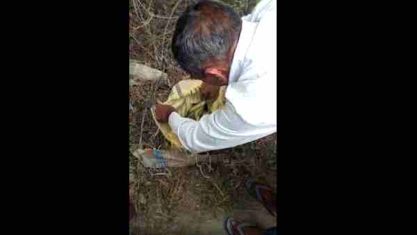 A newborn girl was found inside bags on road side in Partapur police station A newborn girl was found inside bags on road side in Partapur police station