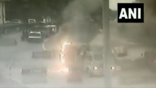 Explosion in the truck intercepted by security forces near Ban Toll Plaza in Nagrota Explosion in the truck intercepted by security forces near Ban Toll Plaza in Nagrota