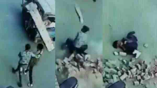 An under-construction pillar in Bharatpur fell on a pedestrian passing below An under-construction pillar in Bharatpur fell on a pedestrian passing below